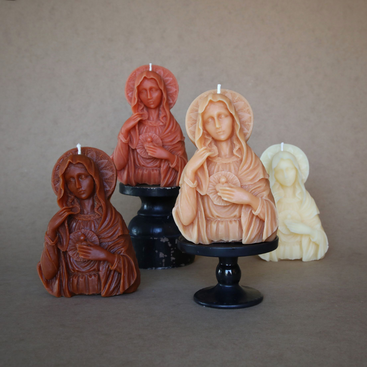 Mary Beeswax Candle