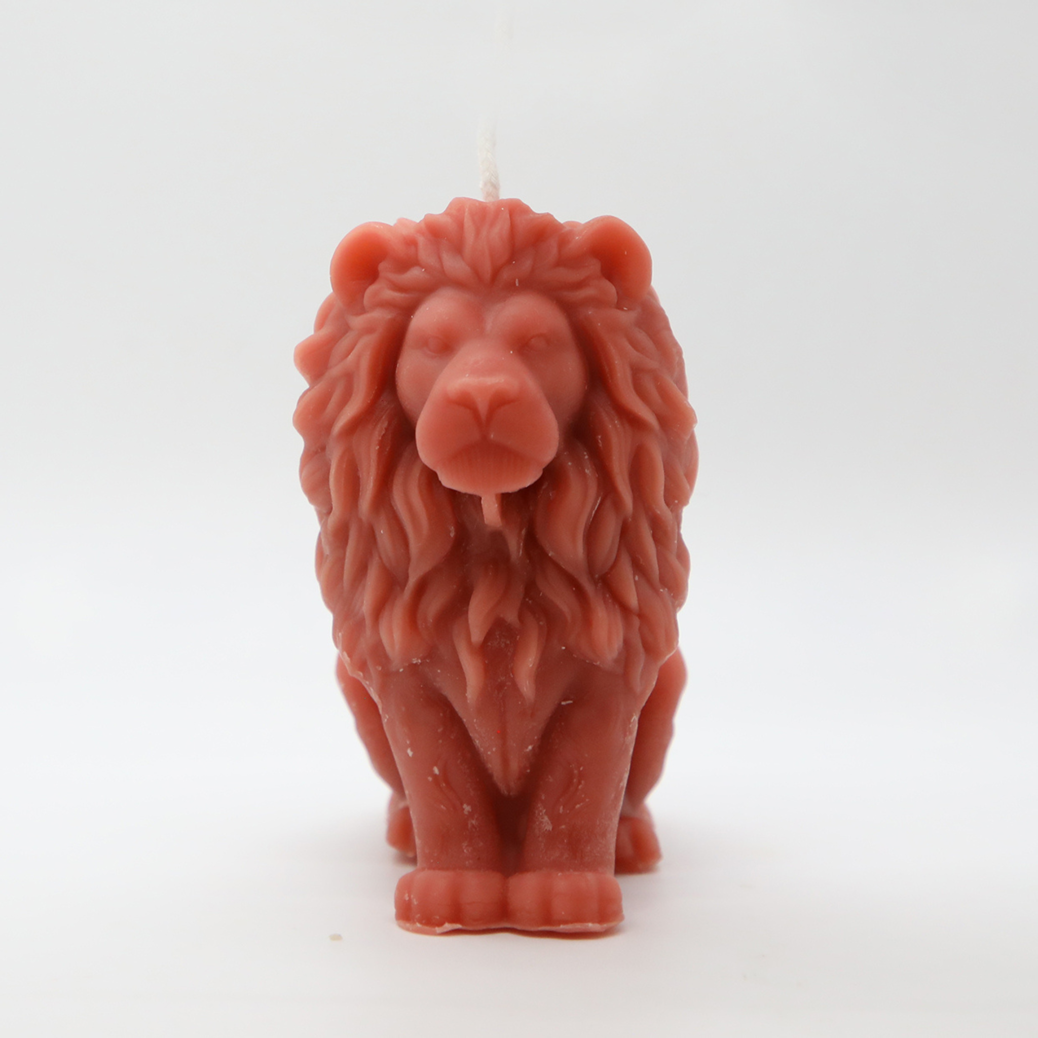 Lion Beeswax Candle