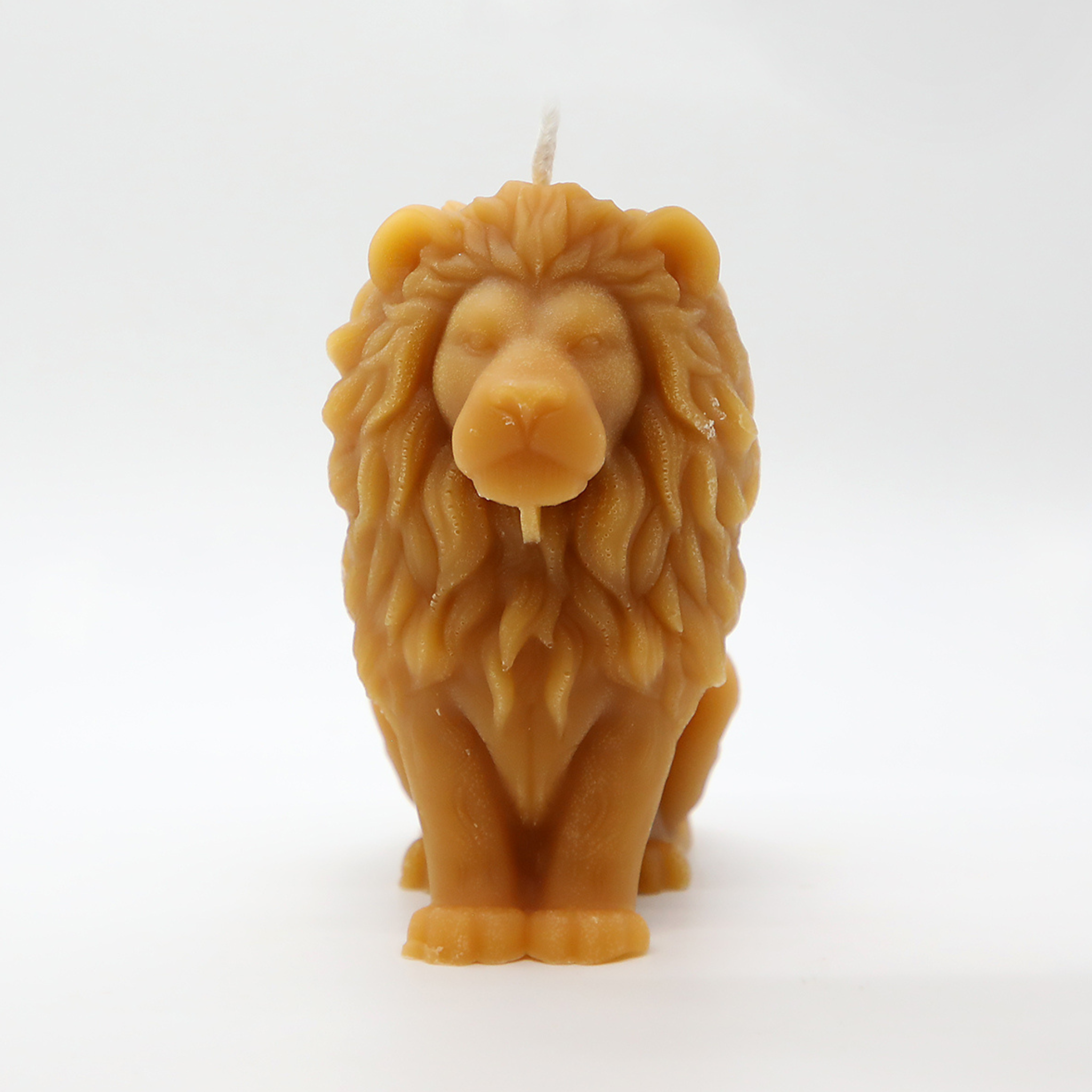 Lion Beeswax Candle