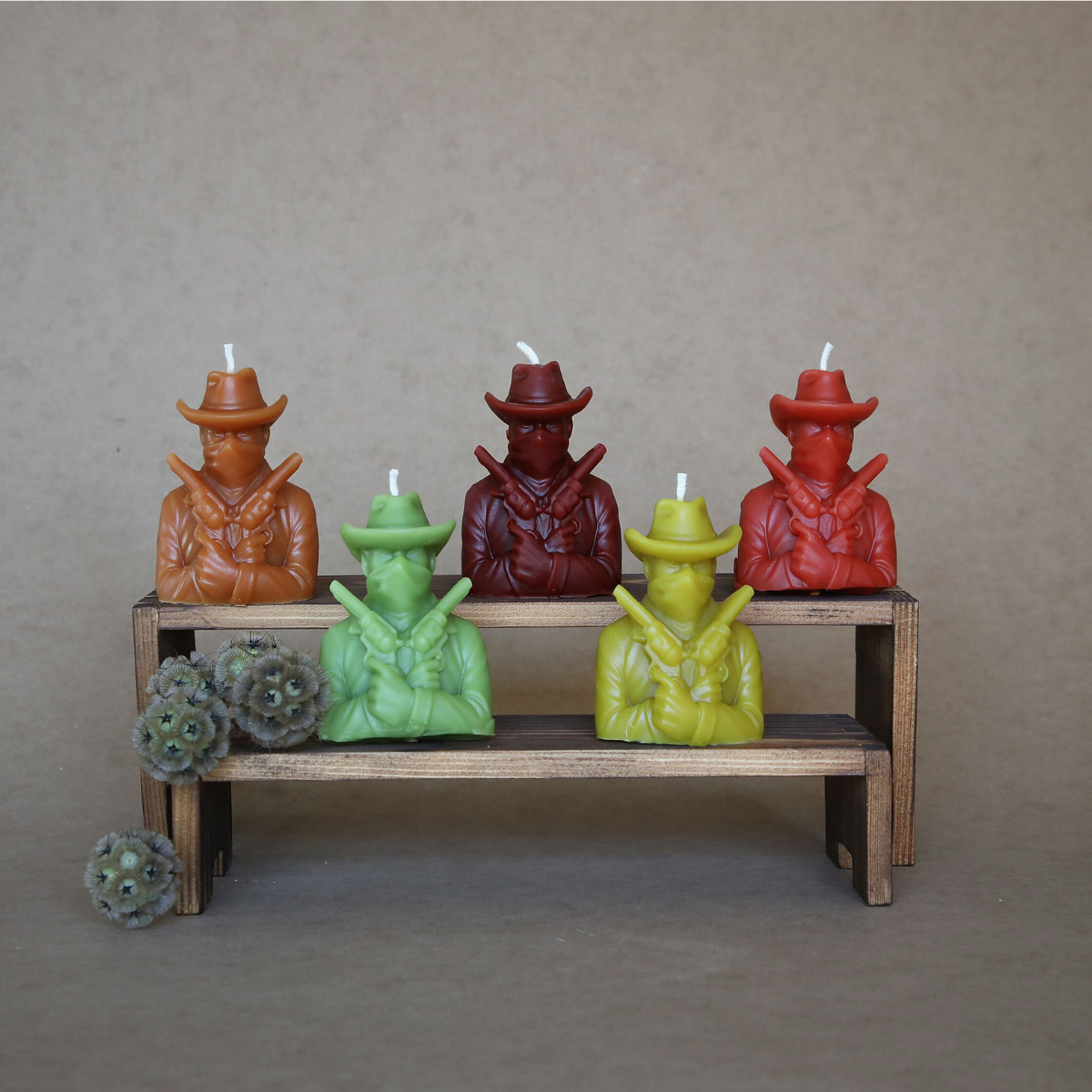 Cowboy Beeswax Candle
