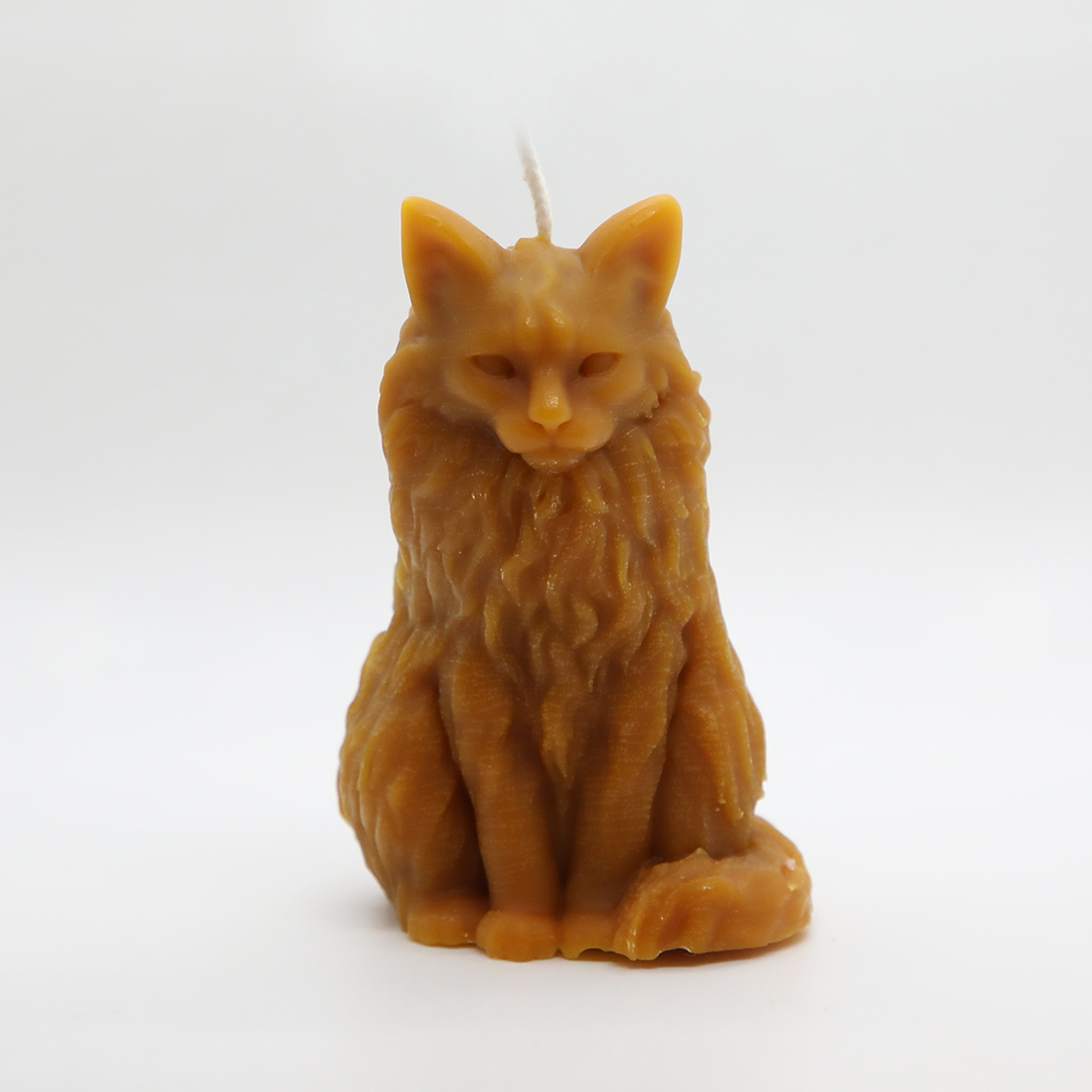 Cat Beeswax Candle