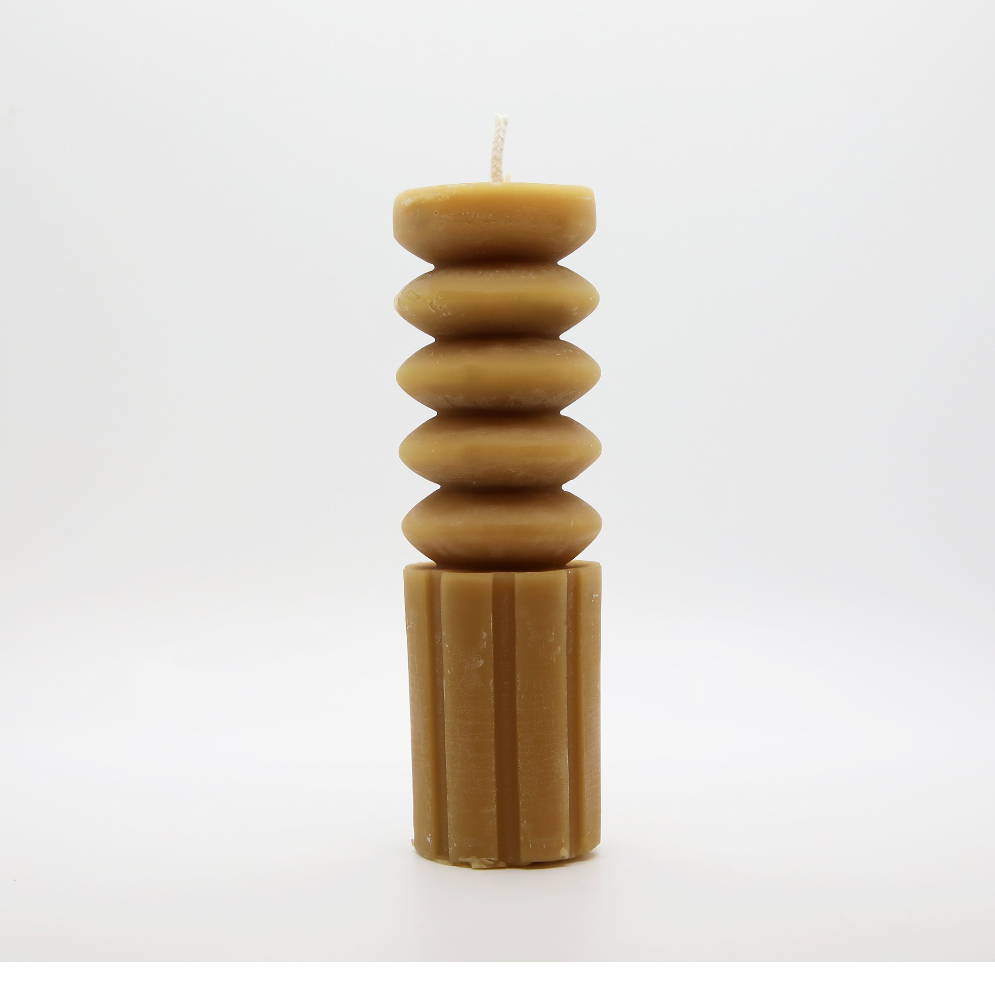 Spindle Pillar Beeswax Candle