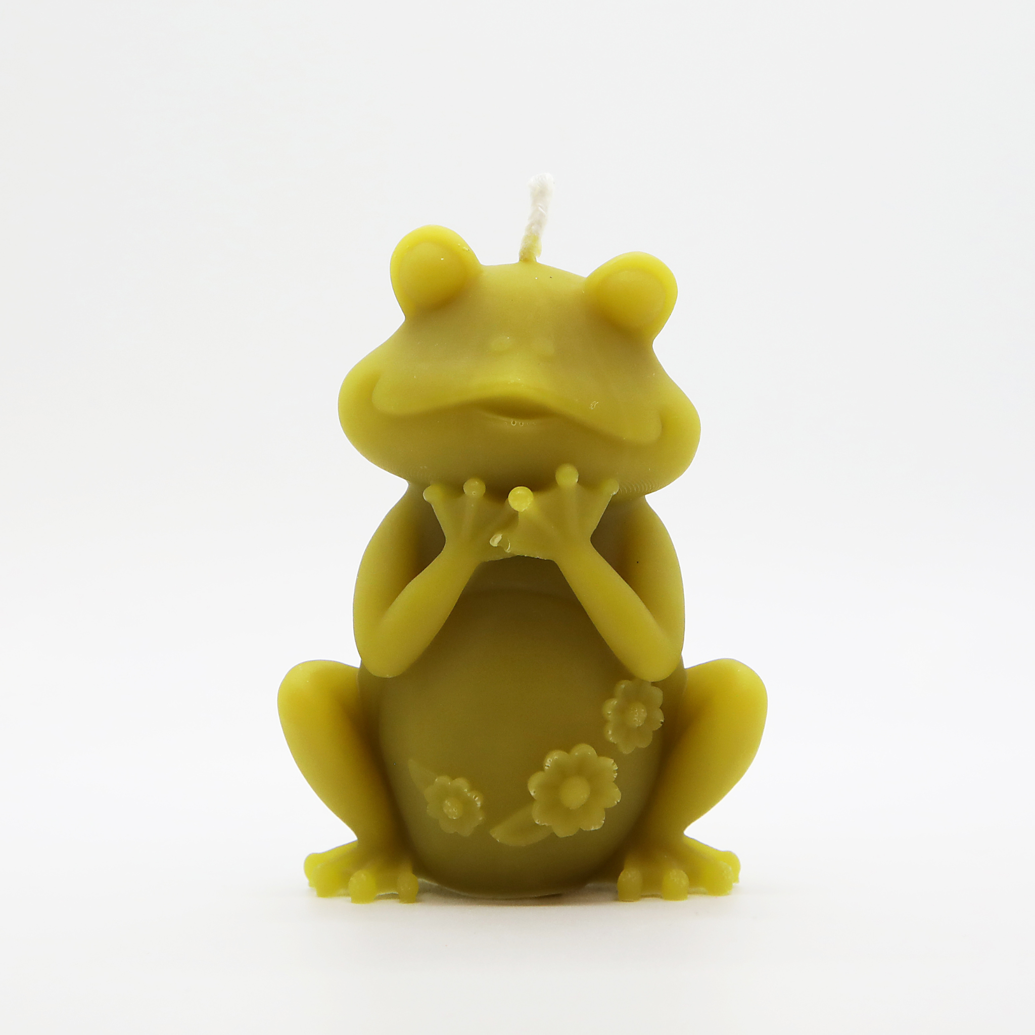 Frog Beeswax Candle